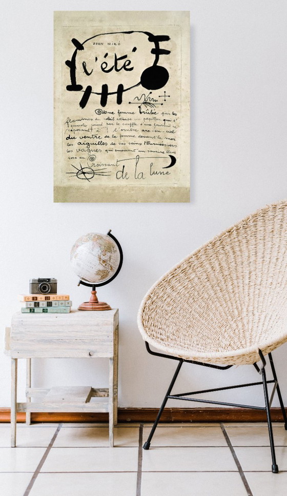 Image 1 of L’été Poème-image Soleil et Lune de Joan Miró 1927 - Affiche 50 × 70 cm