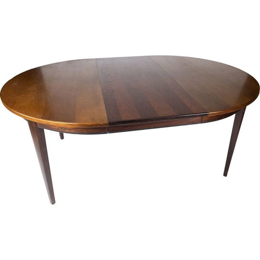 Table de salle à manger vintage en bois de rose par Omann Junior 1960s