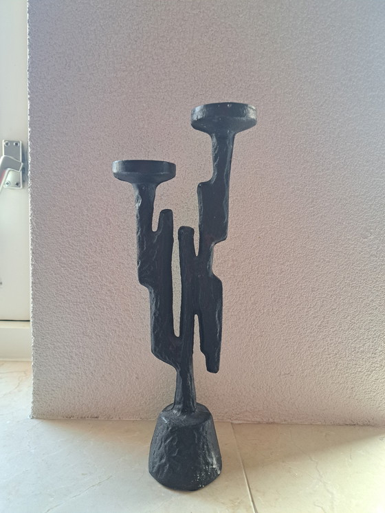 Image 1 of Candelabro brutalista di Horst Dalbech, anni '60/'70