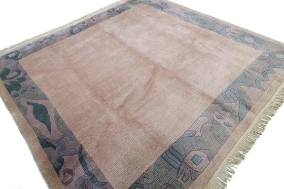 Original Modern Designer Highland Wool Rug Nepal 259 x 248 cm, Rugs & carpets, Pink (photo 6 of 9)