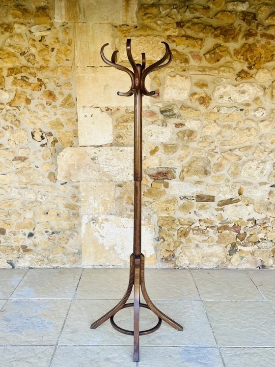 Image 1 of Porte-manteau sur pied de style moderne du milieu du siècle, par Baumann, années 1960