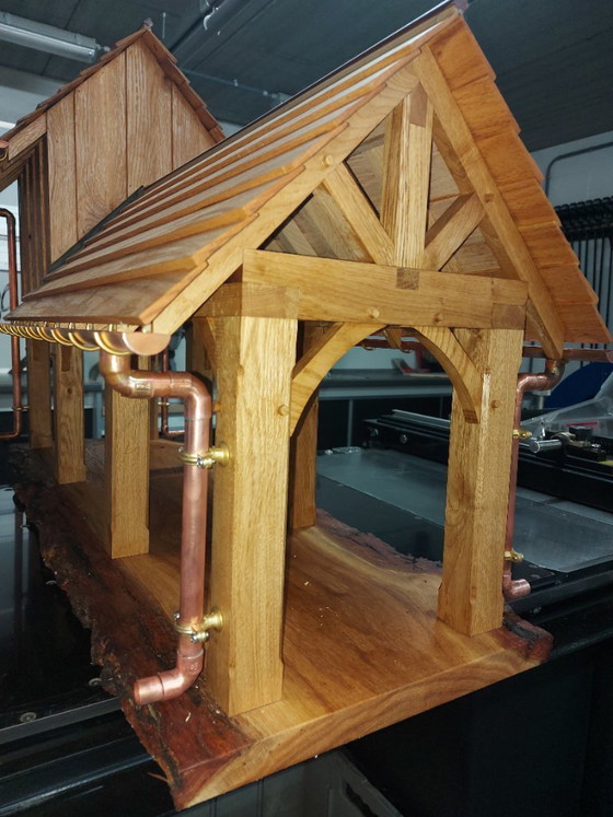 Image 1 of Nichoir de luxe en chêne massif – Design pour le jardin
