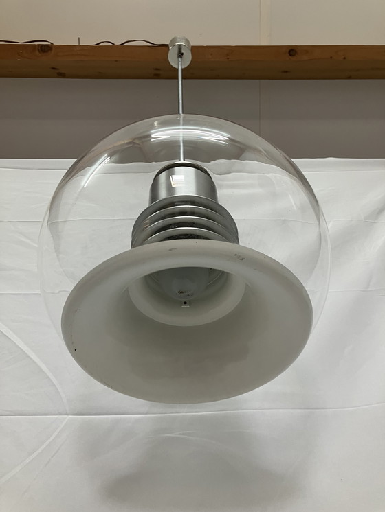 Image 1 of Space age vintage glass pendant lamp by Leclair & Schäfer