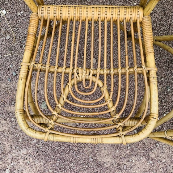 Image 1 of Paar rotan stoelen van Van Rohe