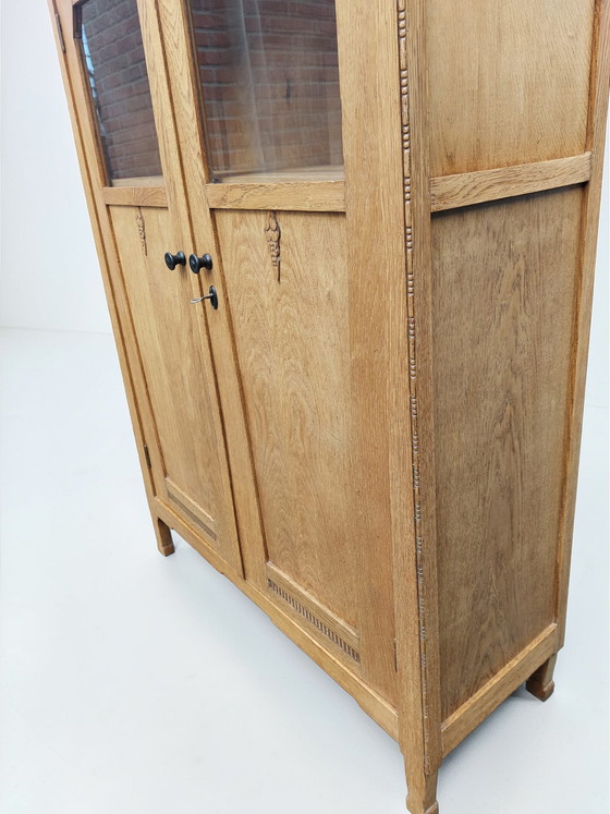 Image 1 of Antiker Schrank der Amsterdamer Schule, Art-Deco-Bücherregal