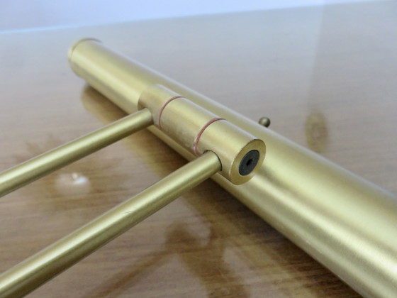 Image 1 of Grande lampada da parete articolata in ottone, Italia, 1980/90