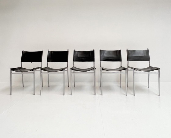 Image 1 of Set van 5 SE06 stoelen van Martin Visser voor ’t Spectrum, 1960's