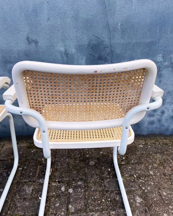 Image 1 of Sedie da pranzo Thonet vintage con seduta in fettuccia (2, 4, 6 o 8 pezzi)