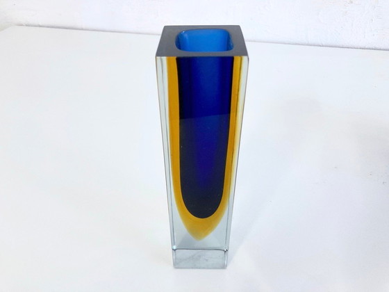 Image 1 of 3 Italian Sommerso vases made of Murano glass by Flavio Poli, 1960s design