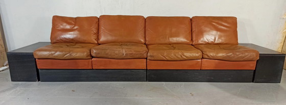 Image 1 of Divano modulare in pelle vintage COR