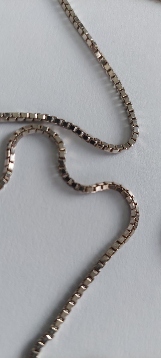 Image 1 of Vintage 835 Silver Venetian Chain, 60 cm (2 mm)