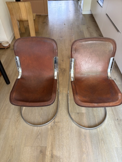 2x Willy Rizzo stoelen Cidue