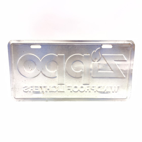 Image 1 of Zippo advertising sign / metal sign