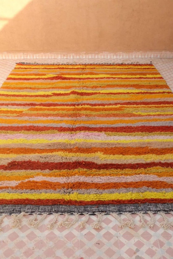 Image 1 of Marokkanischer Teppich aus Naturleinen, 200 x 200 cm