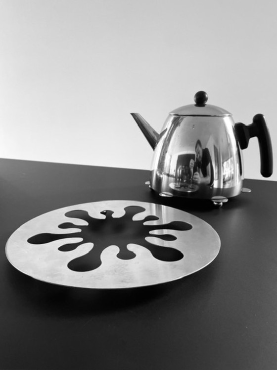 Image 1 of Set di 2 sottobicchieri vintage in metallo – iconico design retrò