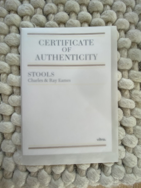 Image 1 of NEW OLD STOCK Stools C VITRA, 2014 Charles & Ray Eames Herman Miller