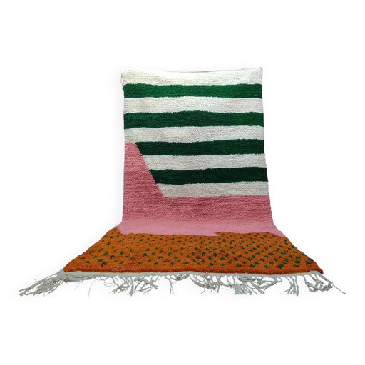 Handgefertigter Berber-Teppich aus reiner Wolle 3x2 m