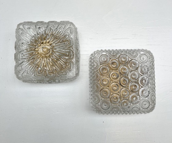 Image 1 of Set of 2 Limburg Glashütte ceiling lamps, 1960s