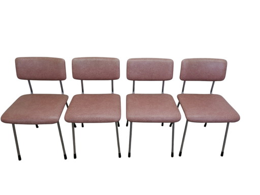 Set Of 4 Gispen 1231 Chairs