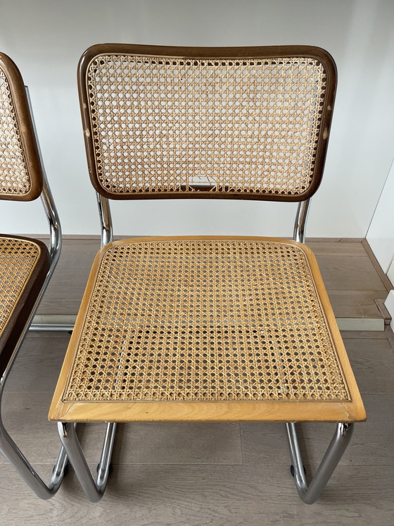 Image 1 of 3x Gispen dining table chairs