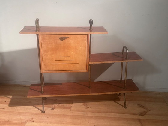 Image 1 of Mobile bar/scaffale in stile Mid-Century Modern anni Cinquanta