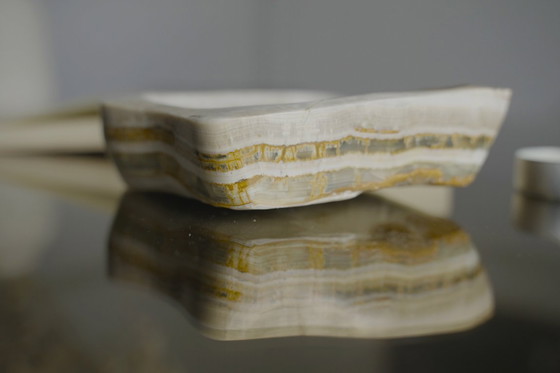 Image 1 of Handcrafted Onyx Asymmetrical Trinket Dish and Catchall