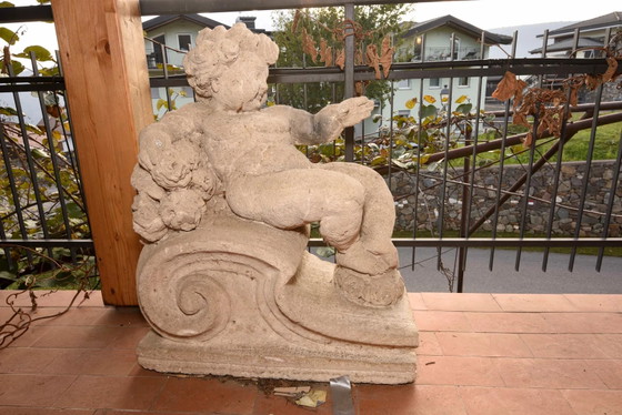 Late 19th Century Italian Carved Stone Putto – Sculpture, Vintage (photo 37 of 39)