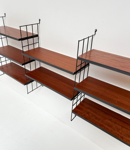 Sistema de estanterías de 12 piezas de la década de 1960