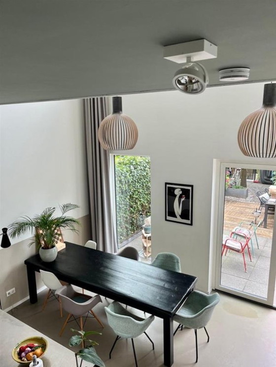 Image 1 of Statement wine table | Solid oak | Black lacquered | 270 cm