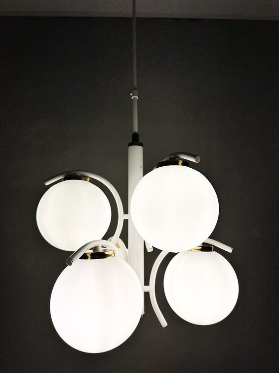 Lampada a Sospensione Vintage Spoetnik Ricahard Essig – Richard Essig, Lampade a sospensione, Glass, Metal (photo 11 of 11)