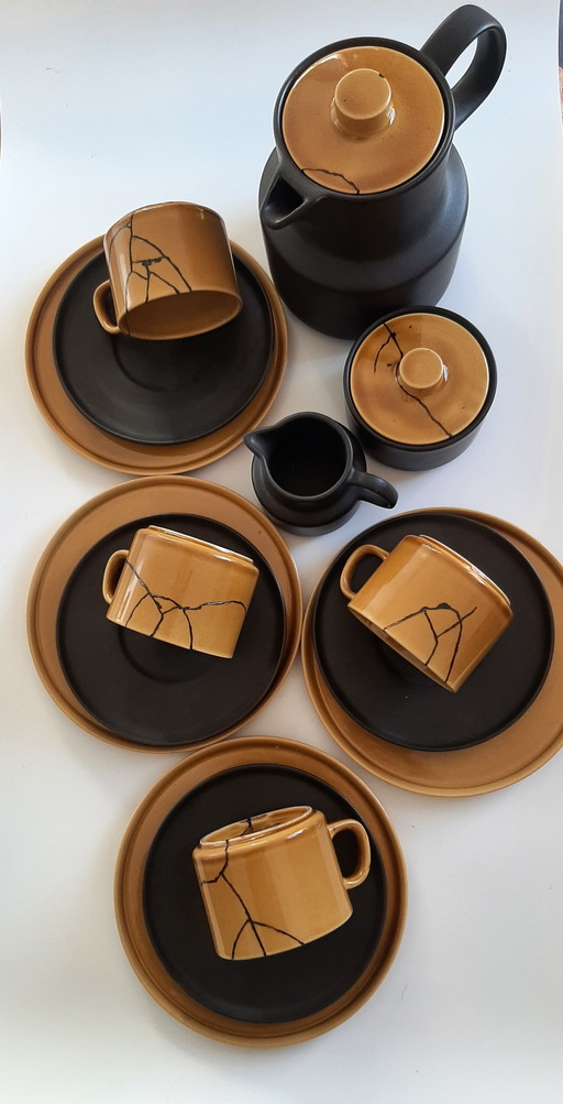 Set di stoviglie vintage Melitta (9 pezzi) – Restauro dell'arte tradizionale Kintsugi