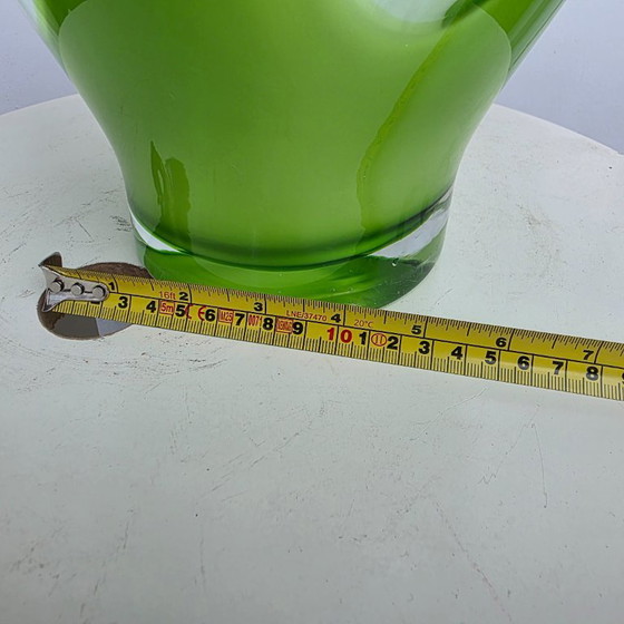 Image 1 of Grote Groene Space Age Design 1980's Vaas 