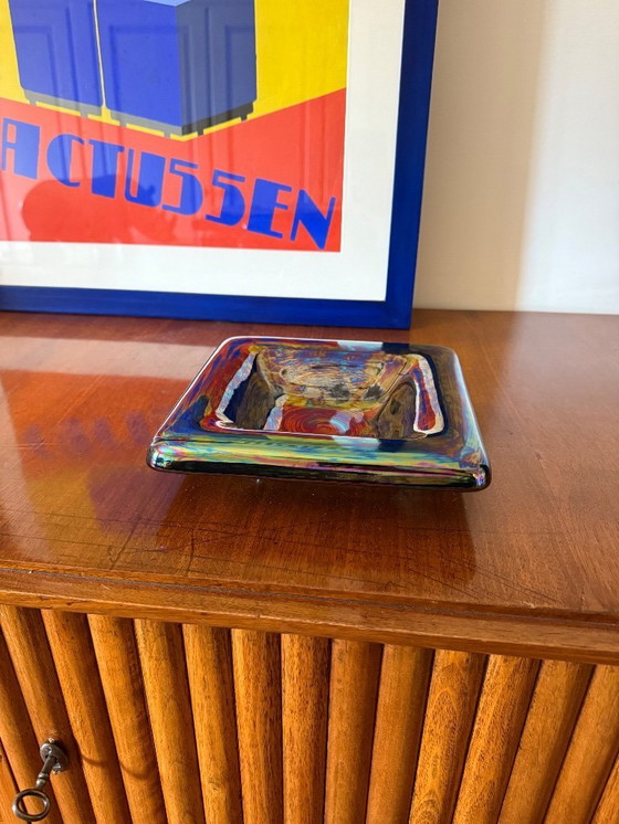 Image 1 of Cendrier / vide poche en céramique irisée, Mid-century modern, Paoli Italie 1970