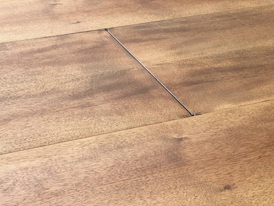 Image 1 of Extendable round table made of walnut wood, 1960s