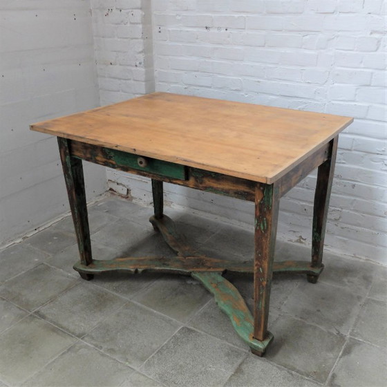 Image 1 of Pine farmhouse table from the Carpathians