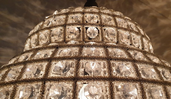 Grote Zeldzame Empire Stijl Kasbah Hanglamp Kristal – Hanglampen, Metal, Crystal (photo 8 of 26)