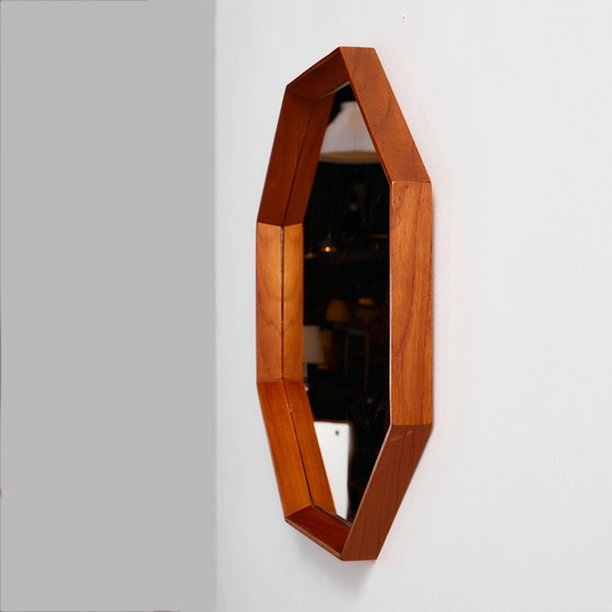 Image 1 of MK11166 Octagonal teak framed mirror