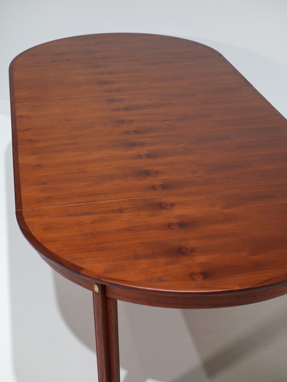 XL Børge Mogensen uitschuifbare eettafel teak Deens 1960s, Hout, Bruin, Mid Century Modern (foto 7 van 15)