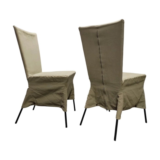 2 x Gerard van den Berg Canvas Esszimmerstuhl – Esszimmerstühle (photo 6 of 12)