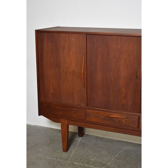 Image 1 of Vintage Danish teak highboard, 1960s