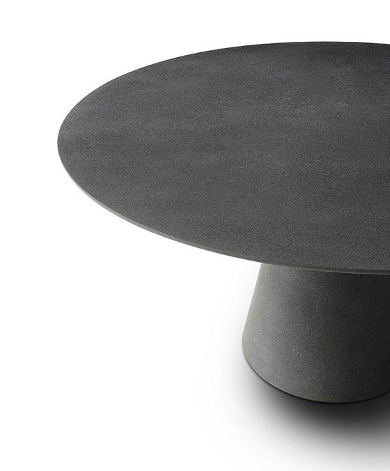 Image 1 of Table MDF Itaia Rock - Diameter 120 cm - Concrete
