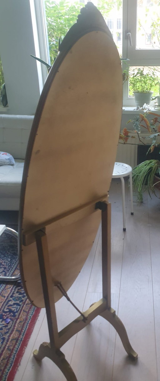 Standing vintage mirror