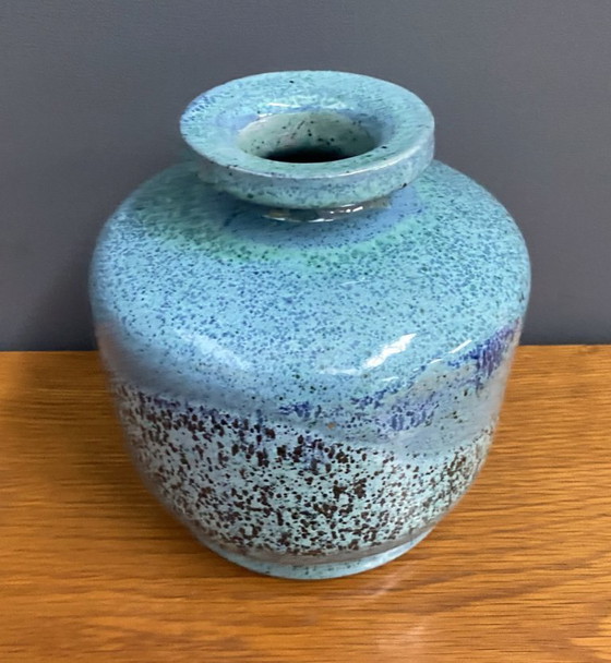 Image 1 of Blauwe vaas van Lawel West-Duitsland