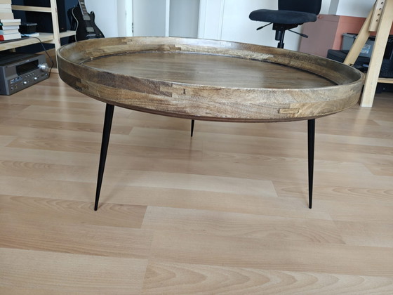 Mater Bowl Coffee Table – Solid Wood Designer Piece – Metal (photo 5 of 5)