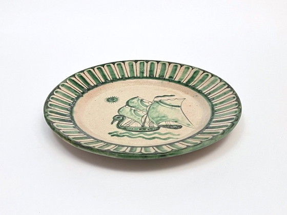 Image 1 of 4 platos de Vietri decorados por Fabbrica Ceramica Avallone, años 30