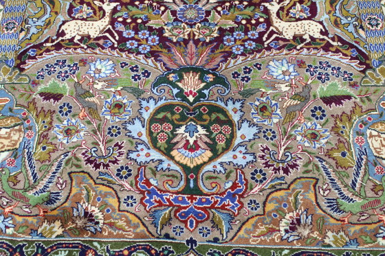 Image 1 of Tapis persan original noué à la main Kashmar Fein Paradise Design 384 X 302 cm Top Condition