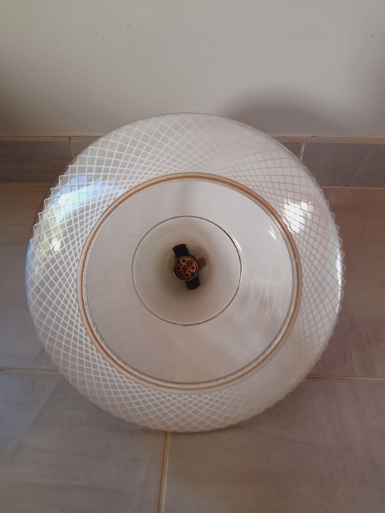 Image 1 of Suspension en verre sérigraphié UFO,1970.