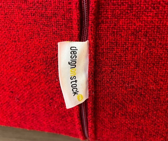 Image 1 of Design on Stock Bloq Hoekbank Ploegwol Rood Nieuwstaat