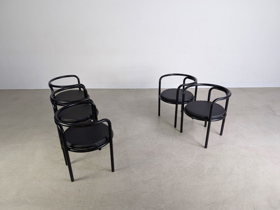Image 1 of 5x Original Locus Solus Chairs Poltronova Gae Aulenti Metal design
