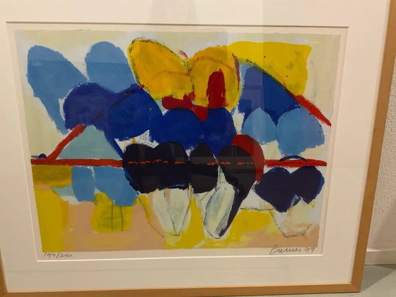Image 1 of Jan Cremer - ''Tulipani 99 II'' - serigrafia incorniciata